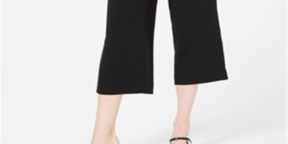 Calça Capri Feminina Alfani Preta Tamanho Pequeno Grande