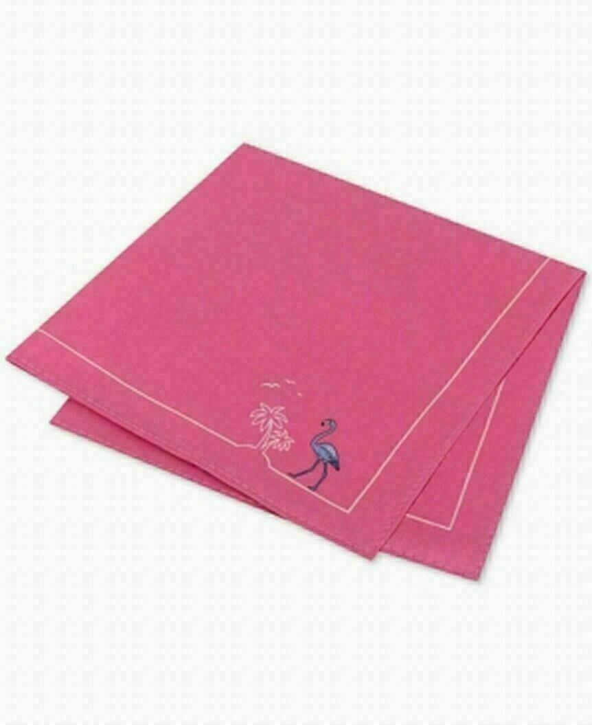Lenço de bolso de seda Tommy Hilfiger Flamingo Pride masculino, rosa, tamanho regular