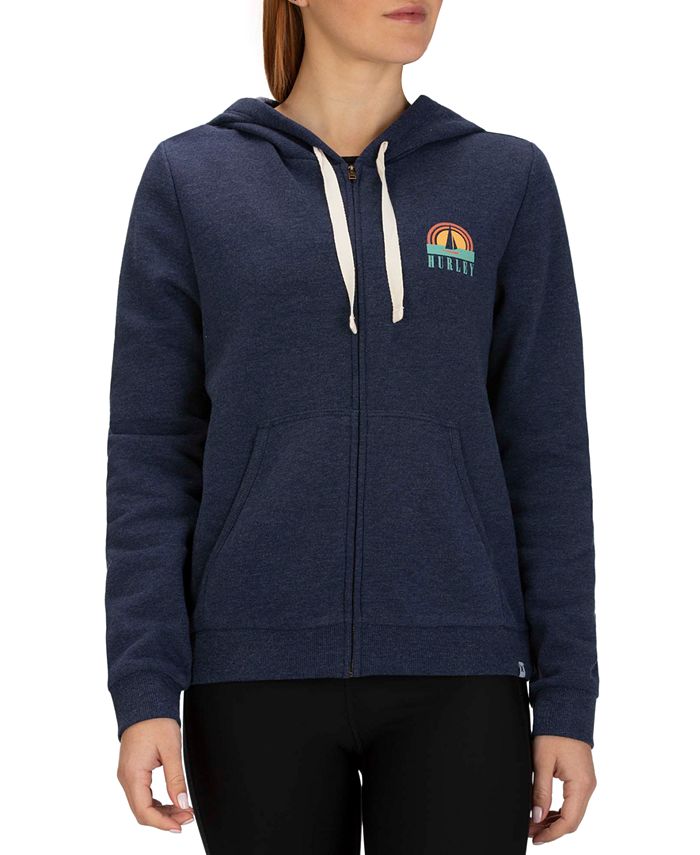 Hurley Sail Away Logo Graphic Hoodie Feminino - Azul Tamanho - M