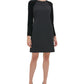 Vestido curto de veludo Tommy Hilfiger para coquetel e festa feminino, preto, tamanho 2, pequeno