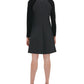 Vestido curto de veludo Tommy Hilfiger para coquetel e festa feminino, preto, tamanho 2, pequeno