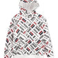 Moletom com capuz Levi's Boy's Fleece Logo, escolha o tamanho 6, branco