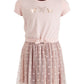 Vestido de borboleta com amarração frontal para meninas Epic Threads, rosa, tamanho 6