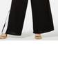 Love Squared Macacão Feminino Plus Listrado com Gola Sobrepeliz Preto Tamanho 2X
