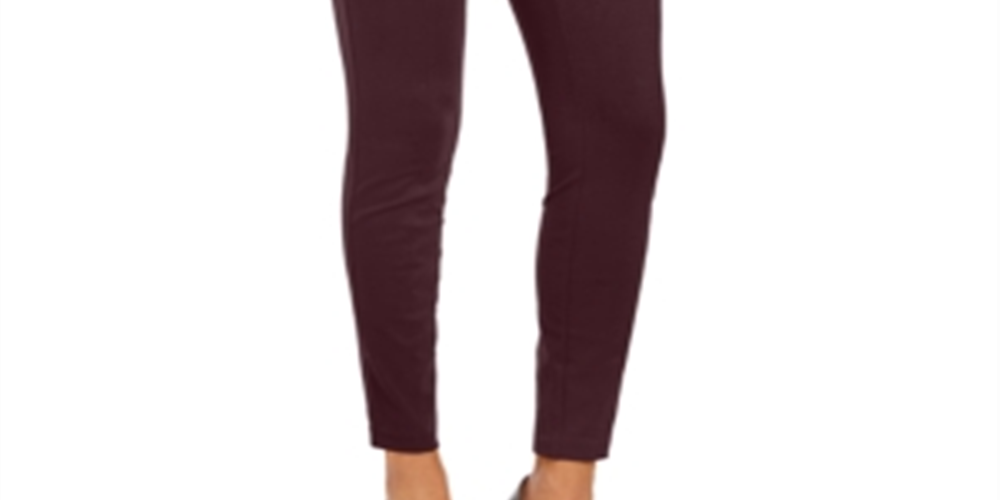 Calça skinny feminina INC International Concepts, cintura alta, tamanho 0, vermelha