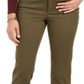 Calça jeans feminina Lexington reta Charter Club com tops e camisetas sob medida, verde, tamanho 16
