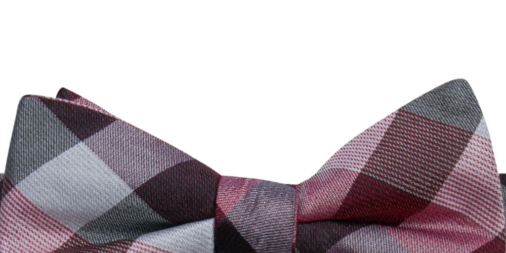 Gravata borboleta masculina pré-amarrada Ryan Seacrest, roxa, tamanho único