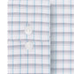 Camisa social masculina Calvin Klein com logo slim fit e gola elástica, azul, tamanho 17,5 x 34 x 35
