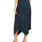 Saia midi estampada feminina Alfani azul tamanho 6