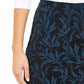 Saia midi estampada feminina Alfani azul tamanho 6