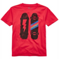 Camiseta Epic Threads Big Boy's Skateboard Bolt Vermelha Tamanho P