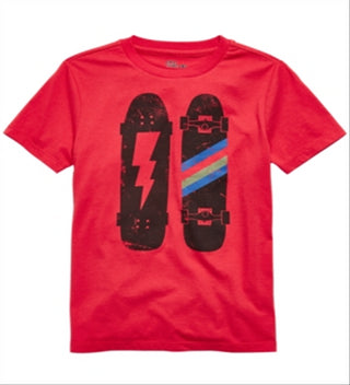 Epic Threads Big Boy's Skateboard Bolt T-Shirt Red Size Small