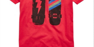 Epic Threads Big Boy's Skateboard Bolt T-Shirt Red Size Small