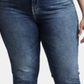 Calça jeans skinny feminina Silver Jeans Co, lavagem índigo escuro médio, tamanho 18x29