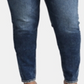 Calça jeans skinny feminina Silver Jeans Co, lavagem índigo escuro médio, tamanho 18x29