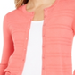 Cardigan texturizado feminino Charter Club rosa tamanho grande