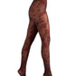 Meia-calça feminina floral flocada INC International Concepts vermelha tamanho XX-S