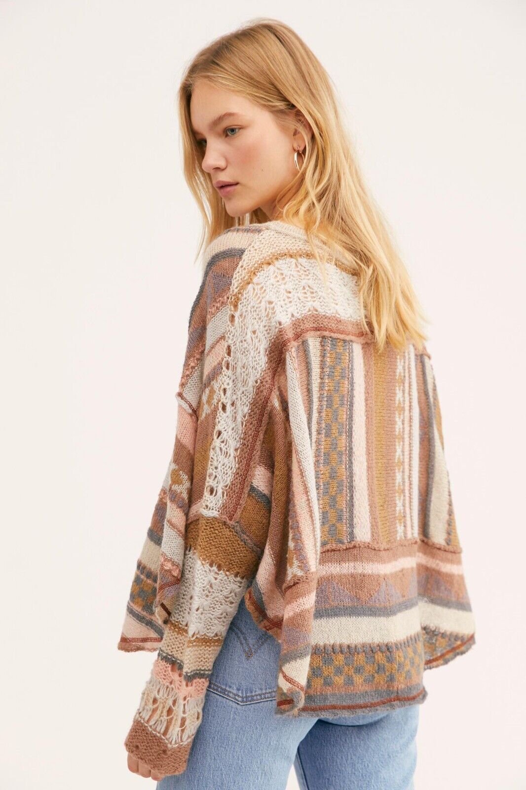 Poncho Skies Feminino Free People Marrom Tamanho X-S