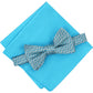 Gravata borboleta Alfani masculina Murphy Pocket Square de 2 peças, azul, tamanho regular