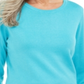 Blusa feminina Karen Scott Colorblock Azul Tamanho Pequeno GG