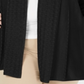 Karen Scott Cardigan Feminino com Acabamento Pointelle Preto Tamanho 0X
