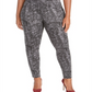 Calça feminina com estampa de pele de cobra Style &amp; Co, cinza, tamanho 14W