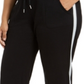 Calça esportiva feminina Calvin Klein Plus, preta, tamanho 3X