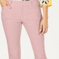 Calça feminina Charter Club Newport Tummy Control Slim Fit Rosa Tamanho 6