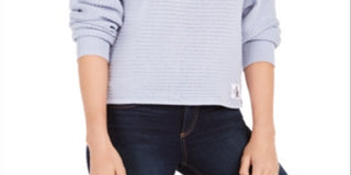 Suéter Calvin Klein Feminino de Algodão Azul Tamanho Médio