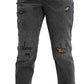 Calça jeans feminina estilo boyfriend com estampa animal destruída da INC International Concepts, tamanho 4, cinza