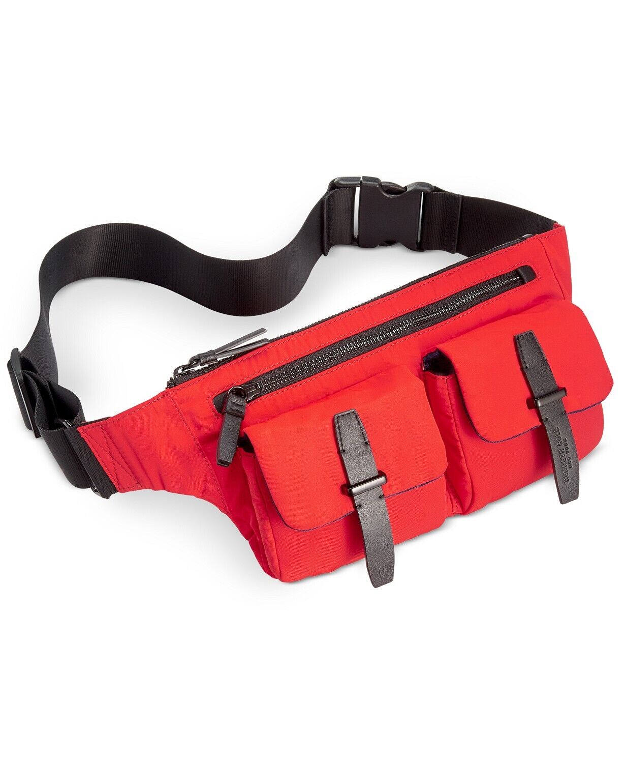 Kenneth Cole New York Bolsa Transversal Feminina Vesey Belt Techni Cole Puffy Vermelha Tamanho Regular