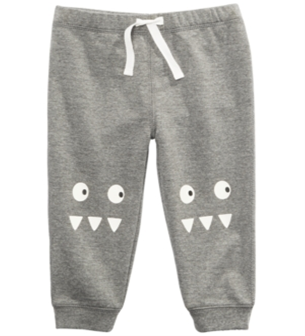 Calça Jogger Monster para Menino First Impressions Cinza Tamanho 24MOS