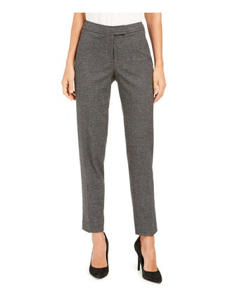 Anne Klein Women's Houndstooth Skinny Wear to Work Pants Black Size 16