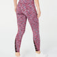 Leggings femininas tingidas com estampa de espaço, rosa, tamanho médio