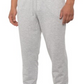 Calça de moletom masculina 90 Degree By Reflex com zíper nas costas, cinza, tamanho grande