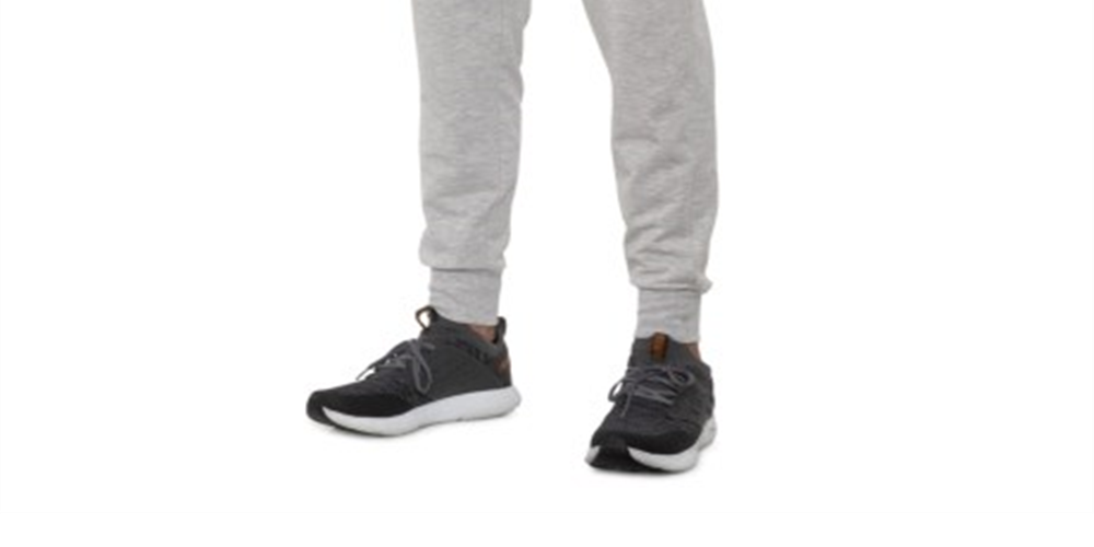 Calça de moletom masculina 90 Degree By Reflex com zíper nas costas, cinza, tamanho grande