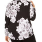 Blusa feminina estampada com bolso e zíper da INC International Concepts, preta, tamanho -0X