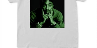 Camiseta gráfica masculina Merch Traffic, branca, tamanho médio
