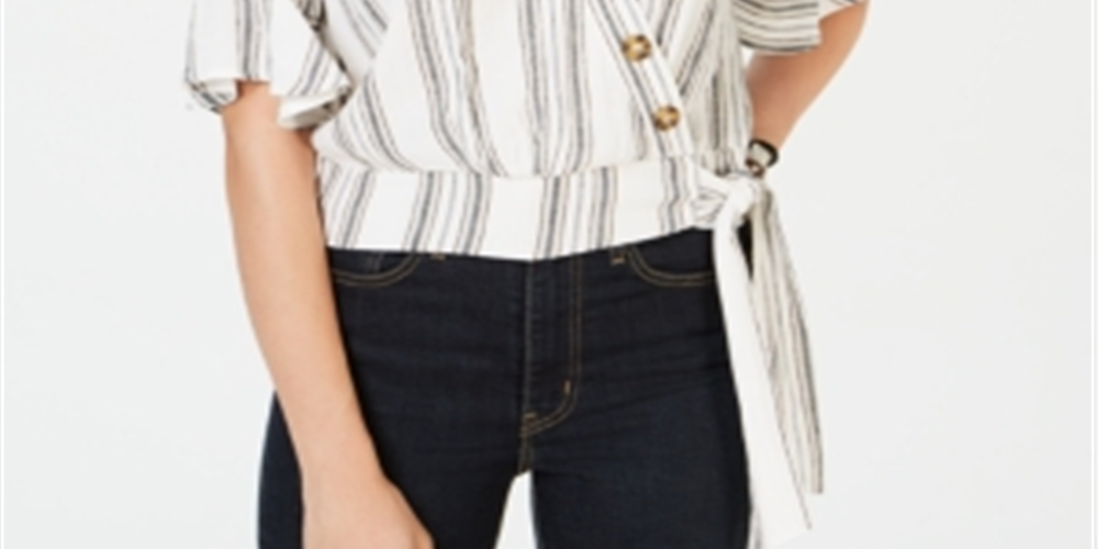 Blusa listrada Gypsies &amp; Moondust Junior, tamanho X-S