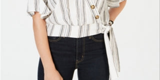 Blusa listrada Gypsies &amp; Moondust Junior, tamanho X-S