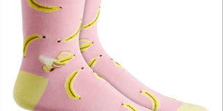 Bar III Meias Masculinas Bananas Confortáveis ​​e Confortáveis, Rosa, Tamanho Regular
