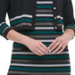 Tommy Hilfiger Blusa Listrada Feminina Manga Longa Azul Escuro Tamanho Médio