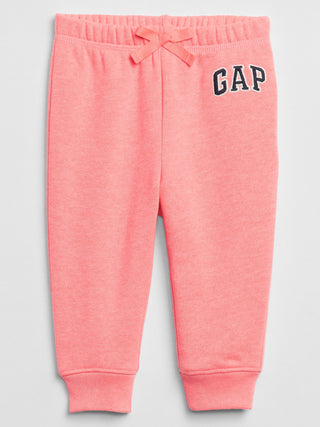 Calça de moletom Gap Factory com logotipo Gap para meninas, rosa, tamanho 18-24M