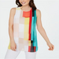Túnica Alfani Feminina Colorblocked Branca Tamanho Pequeno Médio
