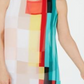 Túnica Alfani Feminina Colorblocked Branca Tamanho Pequeno Médio