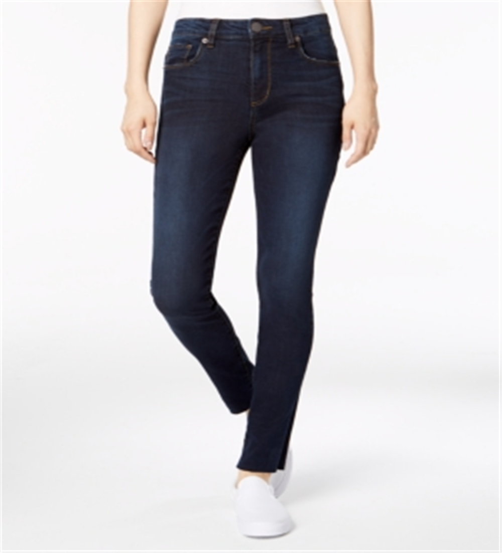Calça jeans skinny feminina STS Ellie Raw Hem azul tamanho 31