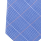 Gravata xadrez clássica Elijah masculina Michael Kors, azul, tamanho regular