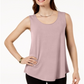 JM Collection Regata feminina com decote redondo, rosa, tamanho médio
