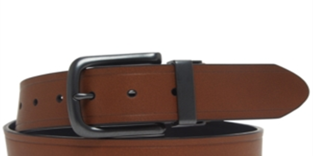 Cinto casual reversível masculino Levi's marrom/preto tamanho grande