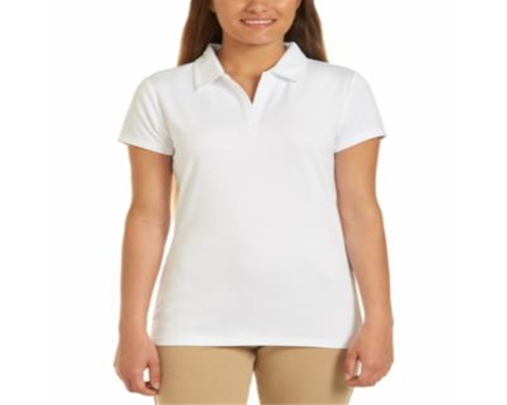 Polo de desempenho de manga curta uniforme júnior Nautica, branco, tamanho S/P